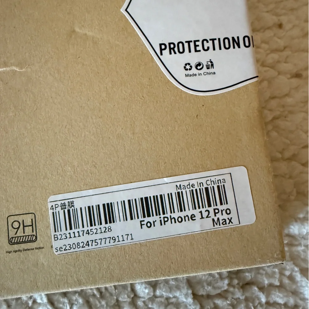 Premium Tempered Screen Protector for iPhone 12 Pro Max. 2 boxes